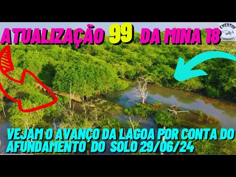 Atualização  99 da Mina 18 da BRASKEM no Mutange | Maceió | Alagoas Brasil | visto de cima em 4K