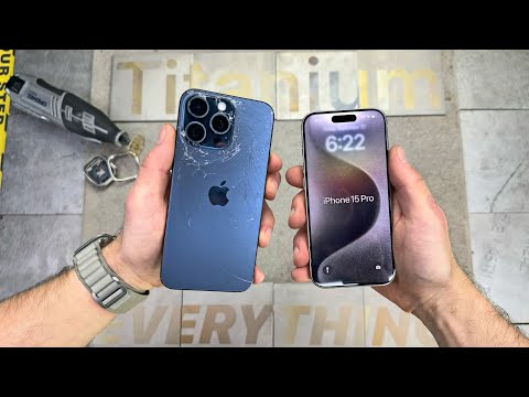 iPhone 15 Pro Max vs 15 Pro DROP Test! TITANIUM At Last