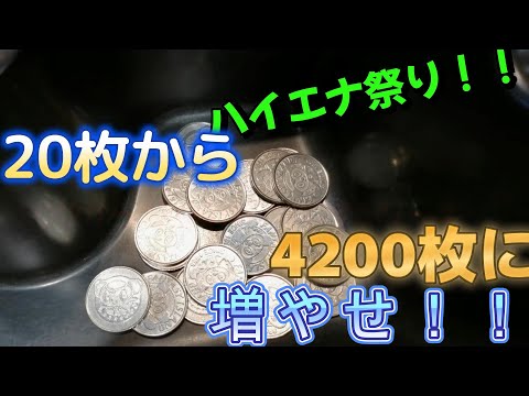 20枚から42000枚に増やせ！！アラビアンジェルで神台発見！？＃メダルゲーム