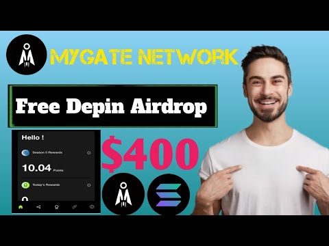 Top depin airdrop | MyGate Network bigger airdrop | MyGate Network Solana backed🔥