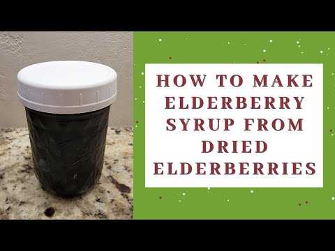 How to make elderberry syrup from dried elderberries