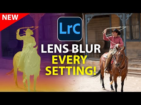 LENS BLUR in Lightroom,  how  to get perfect results