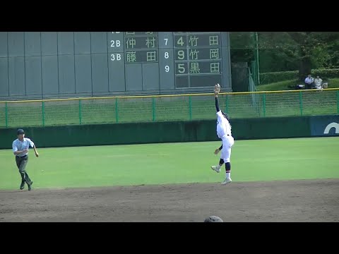 【高校野球】社・竹田 鈴之介(2年・内野手)【ファインプレー】2023秋季兵庫県大会3回戦