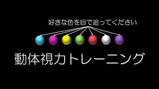 動体視力トレーニング / 好きな色を目で追ってください / 野球、テニス、卓球などのスポーツに！/ DJ BENGAKU / Vision Traning