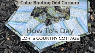 2 Color Binding Odd Corners How To's Day