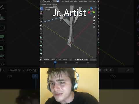 Jr vs Sr Artist: Making Trees #blendertutorial #blender #blendercommunity #blender3d #b3d