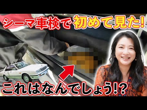 【シーマ】30年以上乗っているのに「初めて見た！」トランクにあった「アレ」とは！？レストア後、初の車検に密着！