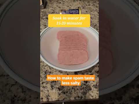 How to make spam taste less salty? #shorts #shortsvideo #foodie