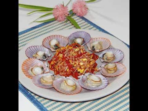 How to make steamed scallops and bean sprout salad at home, great as a drinking snack