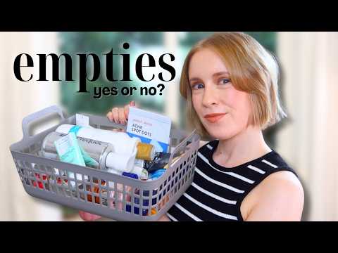 ALL MY BEAUTY EMPTIES 🗑️ 20+ products I've used up - would I repurchase?