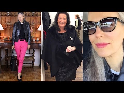 Vlog: Black Leather Jacket, Pink Jeans; Winterwear Trunk Show / Classic Style, Fashion Over 40, 50