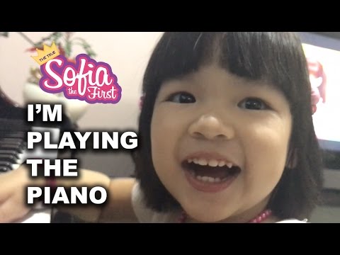 Adorable Little Girl Playing Piano Kawai Piano Peppa Pig The | True Sofia The First