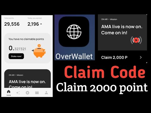 Over wallet 2000 point claim code || over wallet 2000 point instant code || over wallet code