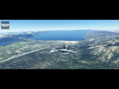 Microsoft Flight Simulator WORLD UPDATE X | Lake Tahoe flight | 4K/60FPS/HDR