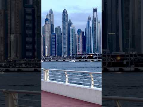 JBR from Plam Jumeirah, Dubai. #jbr #plamjumeirah #dubai #placestovisit #travel #travelvideo