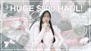 $800 HUGE try-on haul! 🎀 (40+ items) | Lewkin, Jeulia, Fanci.me, Taobao, & Temu | jorginakei