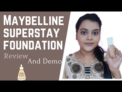 Maybelline Superstay Foundation Review and Demo|Gorgeous Gullu