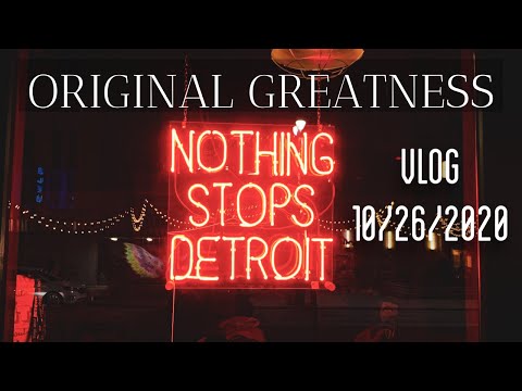 VLOG UPDATE 10/26/2020 DETROIT EASTERN MARKET (Harriet Tubman & Frederick Douglass)