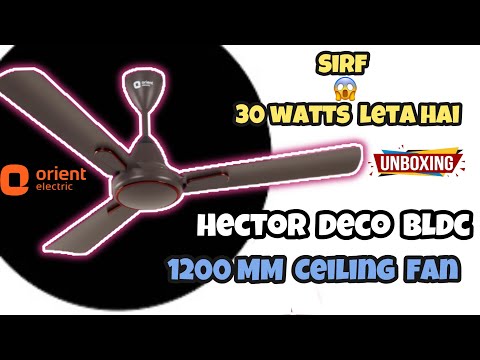 Orient Electric 1200 mm Hector Deco | Ceiling fan with Remote| Decorative ceiling fan