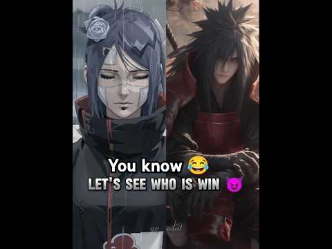 A clash of titans! Madara Uchiha vs. Konan the Paper Ninja. Who do you think would win?🥶 #madara