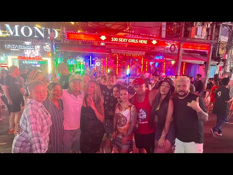 🇹🇭Walking Patong Bangla Road Night Phuket Thailand 2023 #enjoylife #night #phuket #banglaroad