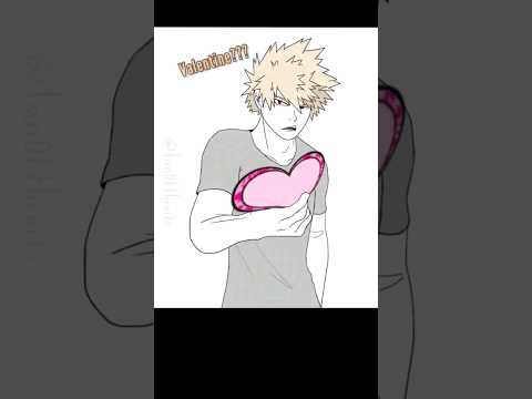 Valentines Day (Old animation) #myheroacademia #mha #bakugou #anime #animation