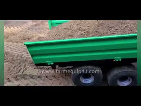 2.5ton 4wheels double axle farm tractor trailer manufacturer sansen hydraulic dump trailer