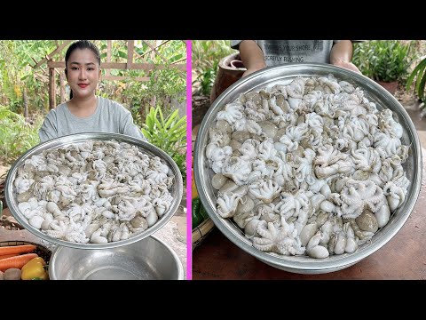 Yummy Octopus cooking with country style - Amazing cooking video