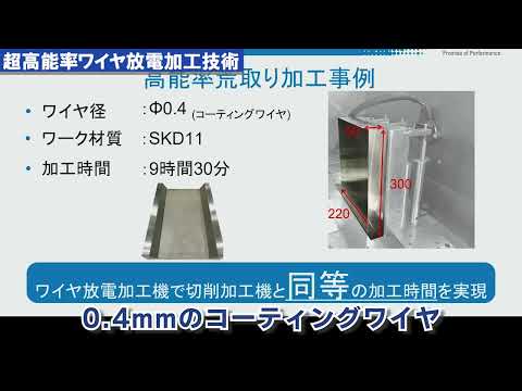 超高能率ワイヤ放電加工セミナ　予告編