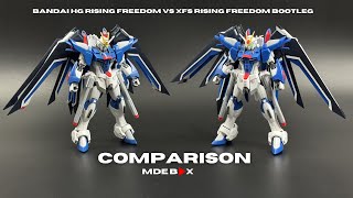 RISING FREEDOM BOOTLEG VS BANDAI RISING FREEDOM | COMPARISON | REVIEW