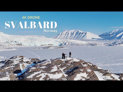 SVALBARD: Drone Over Glaciers, Fjords & Historic Towns