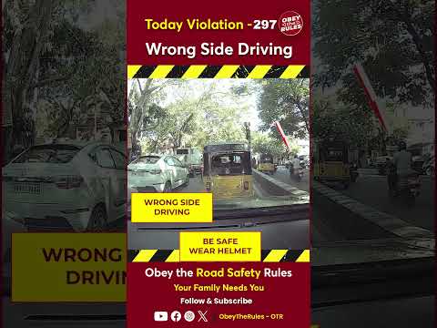 Today Violation 297 Unsafe Road Crossing #otr #roadsafety #chennaitrafficpolice