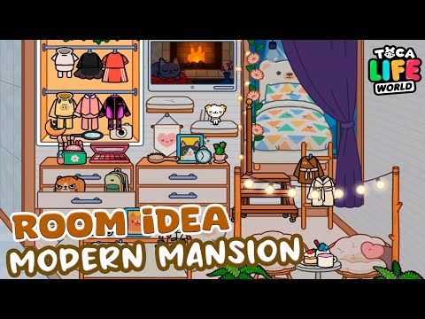 Room Idea Soft🌾Modern mansion Idea✨Aesthetic Toca Boca | Design Toca Life World