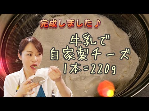 牛乳１本で【自家製チーズ】節約レシピ