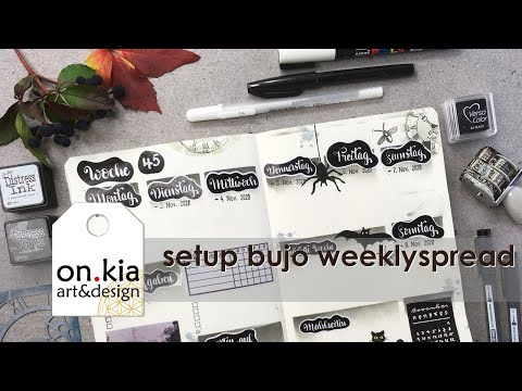 Setup Bulletjournal weeklylog 45/2020