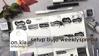 Setup Bulletjournal weeklylog 45/2020