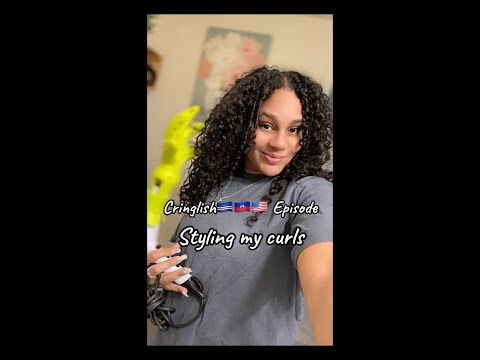 Cringlish Episode: Styling My Curly Hair While Practicing Cape Verdean Creole! 🌀🇨🇻