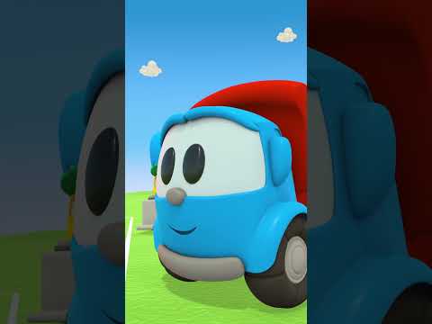 Leo the truck & robot play basketball! Funny adventures for kids. New cartoons for kids #shorts