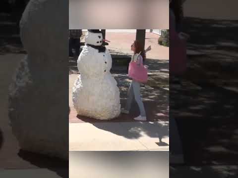 Scary Snowman Is Doing What He Do