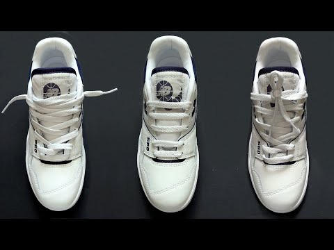 3 NEW WAYS HOW TO LACE NEW BALANCE 550