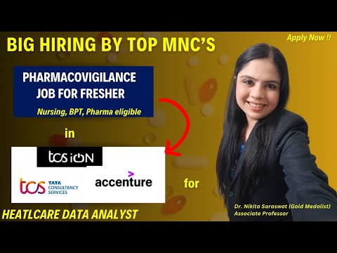 Accenture Hiring for Pharmacovigilance | TCS Data Analyst Course | High Salary Careers!