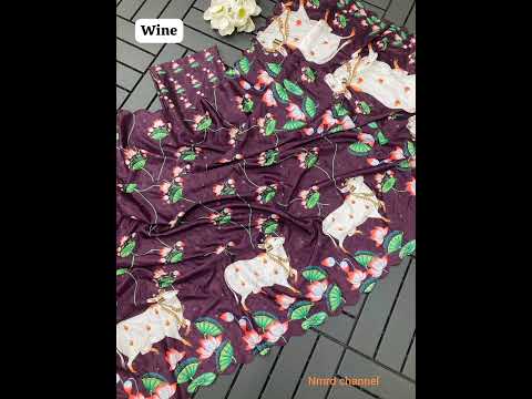 Ajanta kalamkari chinnon silk sarees collections||new collections||nmrd channel||#shorts