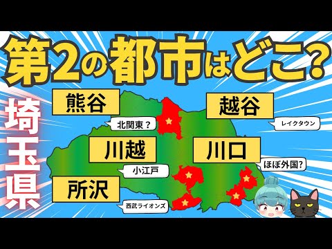 【埼玉県 第2、第3の都市はどこ？】埼玉県5市の比較ランキング！！川口、越谷、所沢、川越、熊谷を徹底比較！！