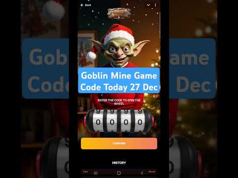 Goblin Mine Game Code Today 27 Dec | Goblin Mine Game Daily Code | Goblin Mine Game Code #goblin