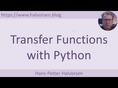 Transfer Functions with Python