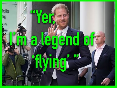 PRINCE HARRY'S A LEGEND - BUT NOT OF AVIATION.  INSULTS HIS HOST & OFFENDS THE TRUE HEROES OF FLIGHT