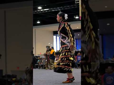 Women's Jingle Dress Dance - Hunting Moon Pow Wow #halonamediaus #indigenousdance #powwow #shorts