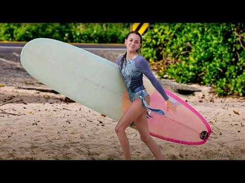 Samantha Surfs East Oahu (March 12, 2023)   4K