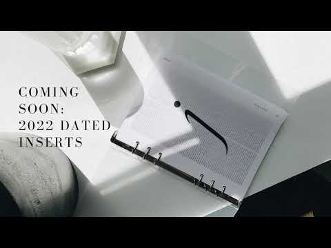 2022 Dated Planner Inserts Preview | Cloth & Paper