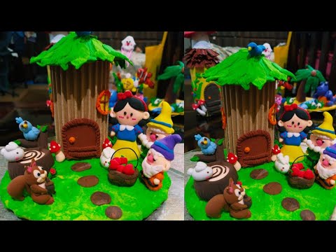 Snow White and Dwarfs Jungle Theme Craft | DIY with Recycled Materials"